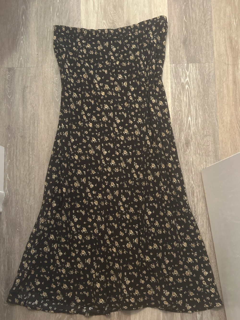 Black Floral Maxi Skirt